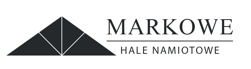 Logo poziome Markowe Hale Namiotowe